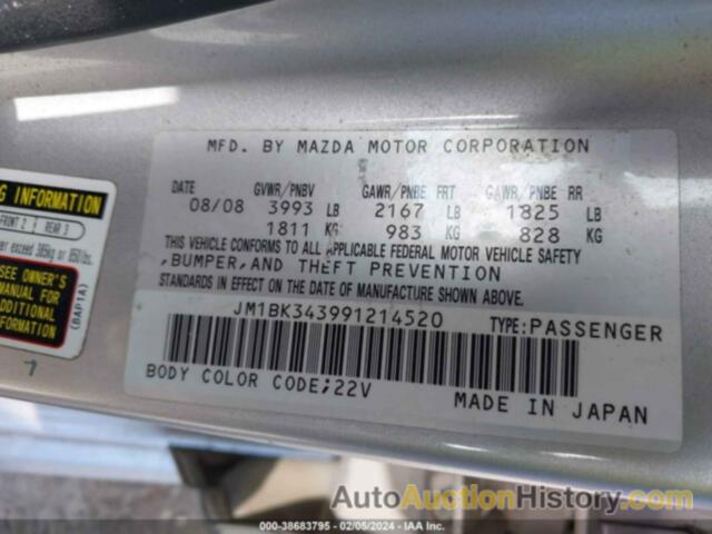 MAZDA MAZDA3 S SPORT, JM1BK343991214520