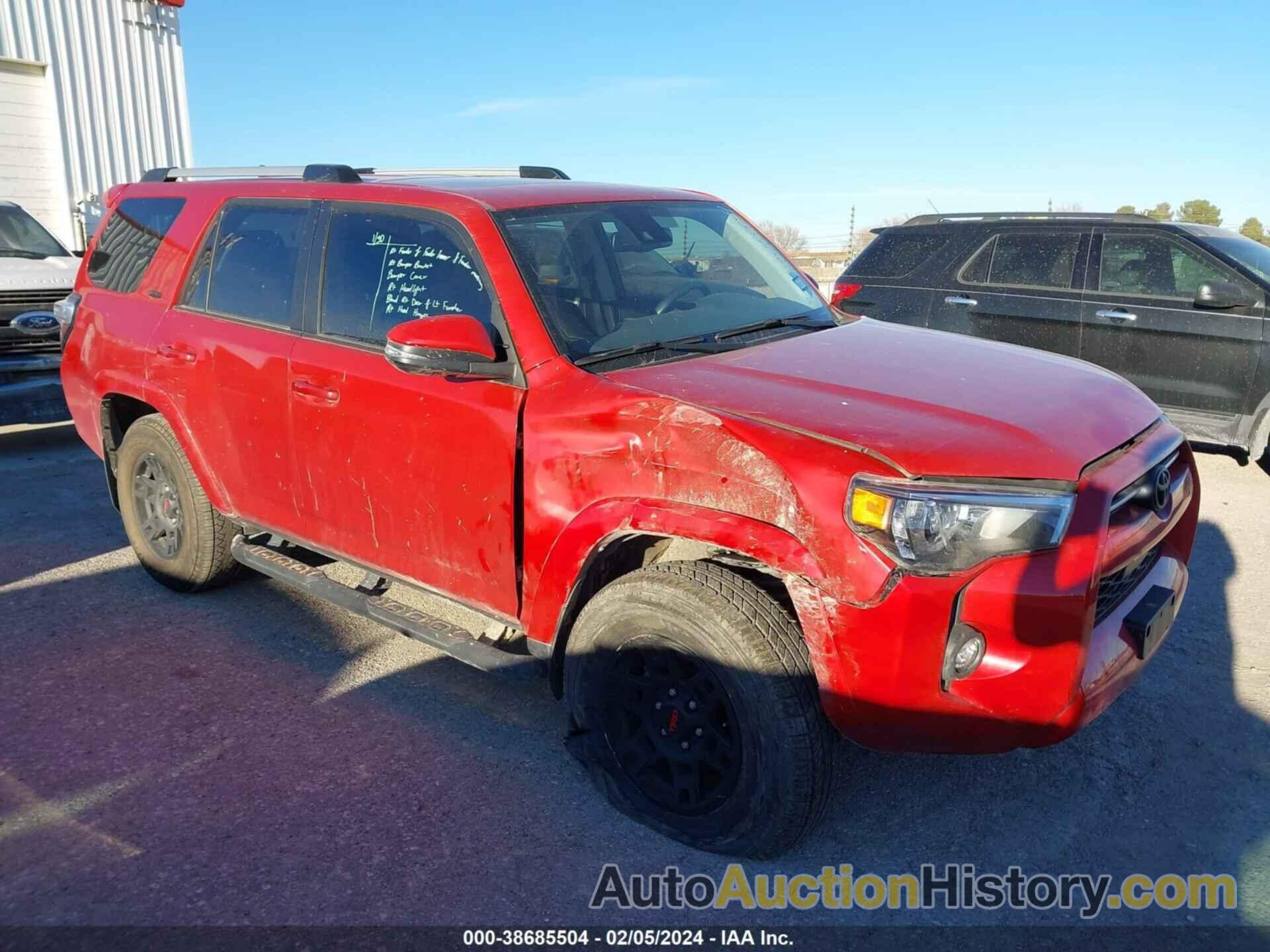 TOYOTA 4RUNNER SR5 PREMIUM, JTEFU5JR6N5272616