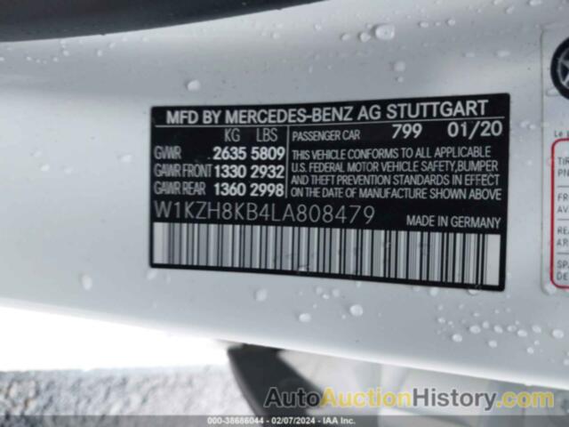 MERCEDES-BENZ AMG E 63 S 4MATIC, W1KZH8KB4LA808479