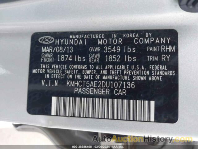 HYUNDAI ACCENT GS, KMHCT5AE2DU107136