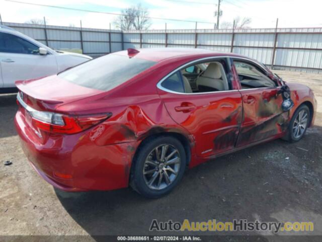 LEXUS ES 300H, JTHBW1GG6J2190472