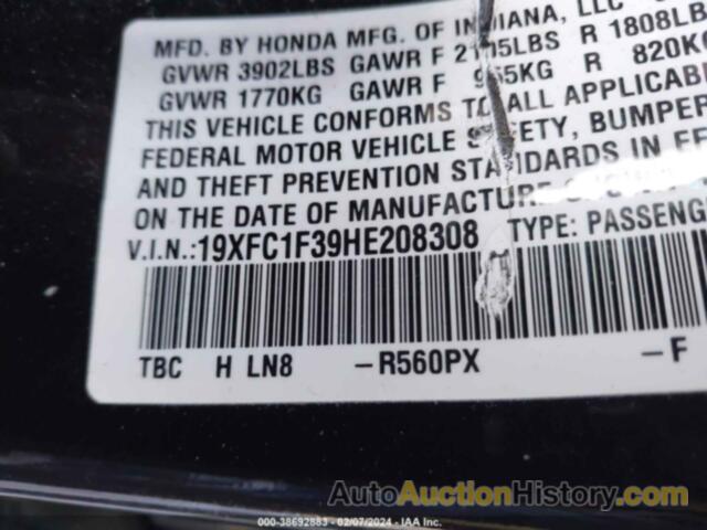 HONDA CIVIC EX-T, 19XFC1F39HE208308