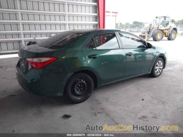 TOYOTA COROLLA LE, 2T1BURHE4GC722590