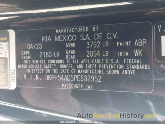 KIA FORTE GT-LINE, 3KPF54AD5PE632952