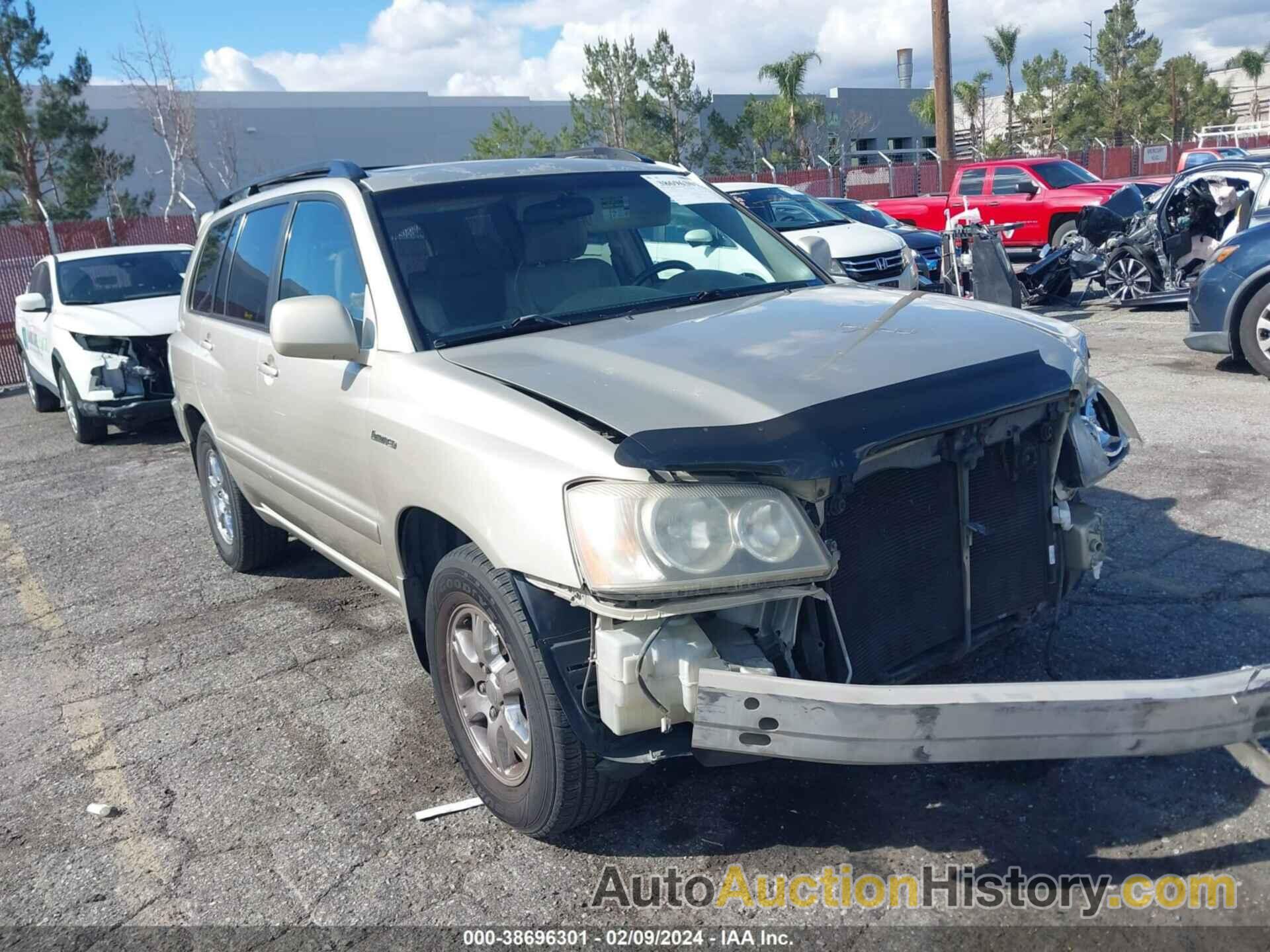 TOYOTA HIGHLANDER LIMITED V6, JTEGF21A820033309