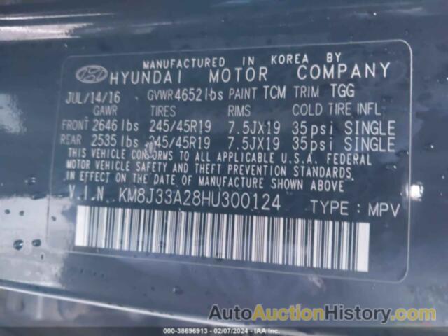 HYUNDAI TUCSON SPORT, KM8J33A28HU300124