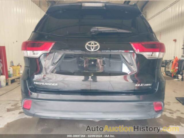 TOYOTA HIGHLANDER XLE, 5TDJZRFH5JS819497