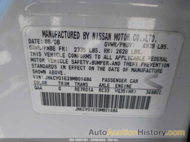 INFINITI M35, JNKCY01E29M801484