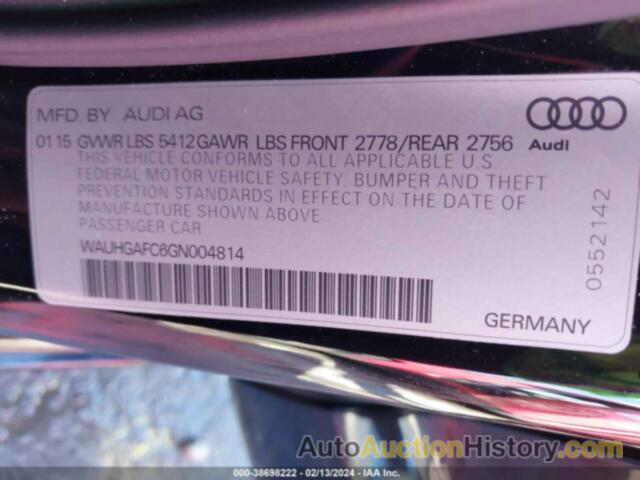 AUDI A6 3.0T PREMIUM PLUS, WAUHGAFC6GN004814