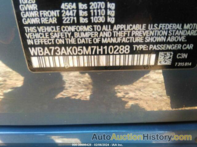 BMW 228XI, WBA73AK05M7H10288