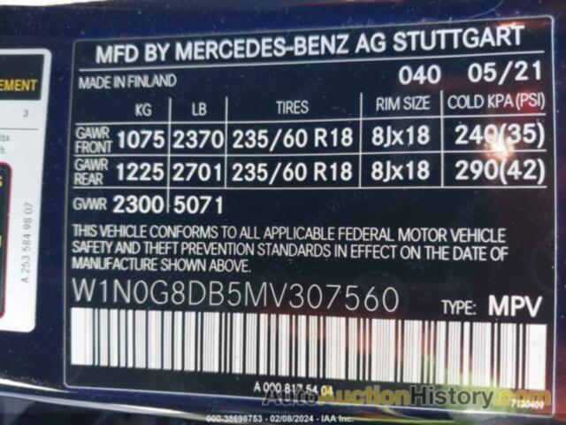 MERCEDES-BENZ GLC 300, W1N0G8DB5MV307560