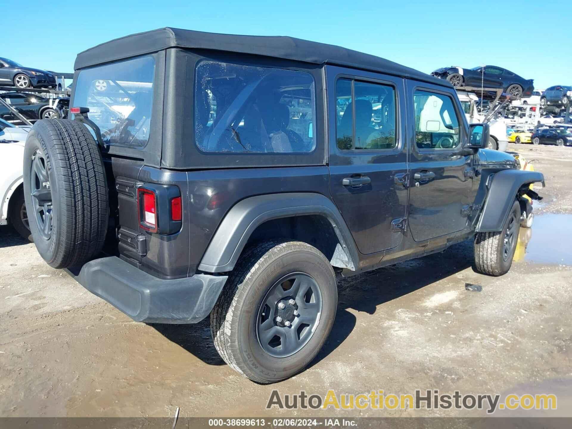 JEEP WRANGLER UNLIMITED SPORT 4X4, 1C4HJXDG7NW195535