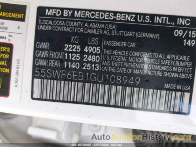 MERCEDES-BENZ C 450 AMG 450 4MATIC AMG, 55SWF6EB1GU108949