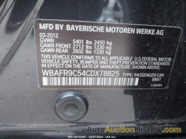BMW 550 I, WBAFR9C54CDX78825