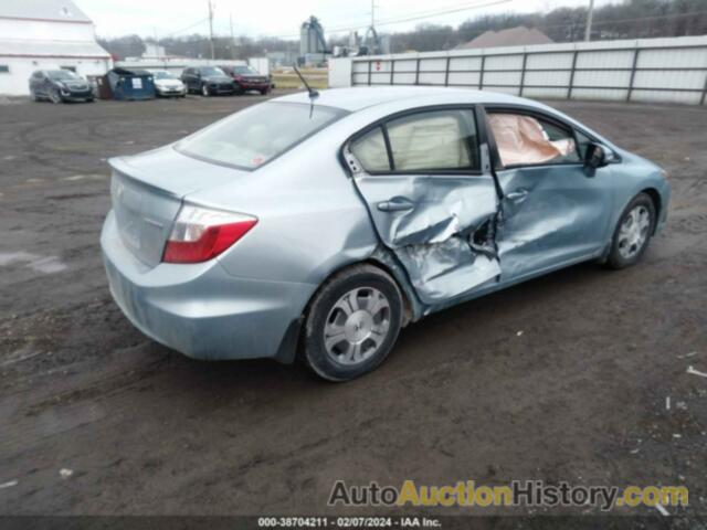 HONDA CIVIC HYBRID, JHMFB4F37CS003708