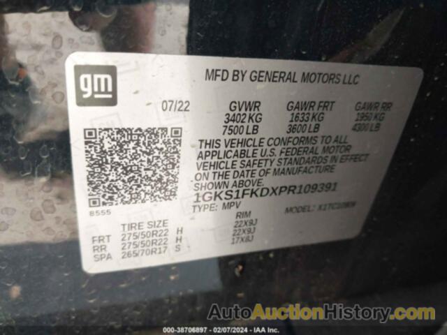 GMC YUKON XL 2WD SLE, 1GKS1FKDXPR109391