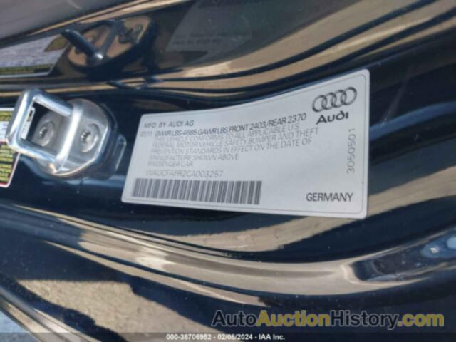 AUDI A5 2.0T PREMIUM, WAUCFAFR2CA003257