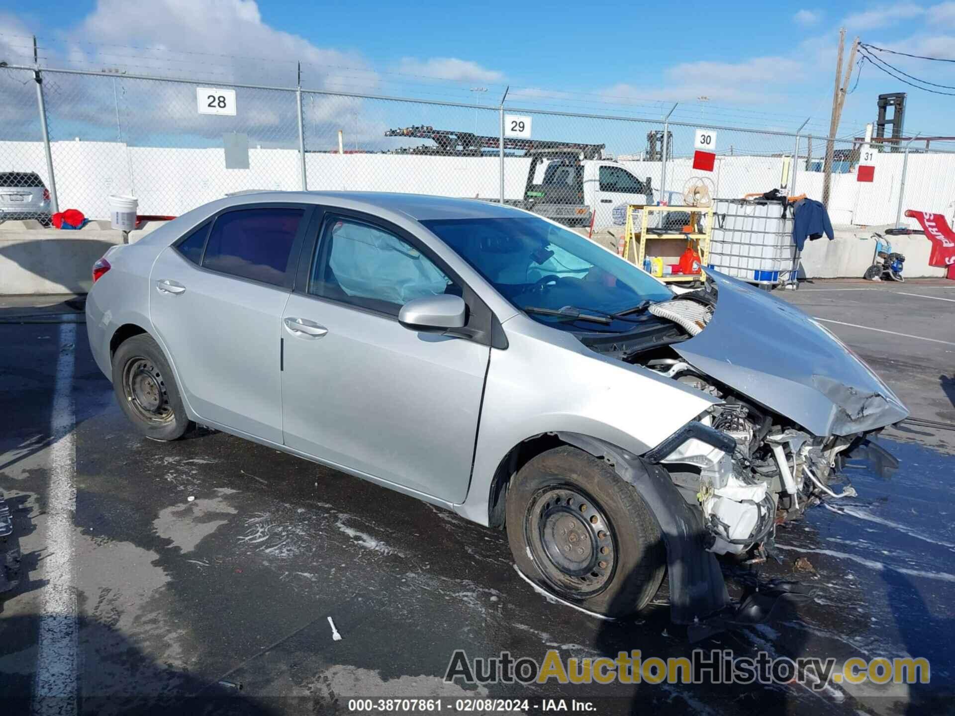 TOYOTA COROLLA L, 5YFBURHE6GP519622