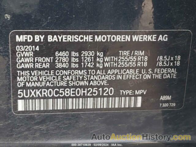 BMW X5 XDRIVE35I, 5UXKR0C58E0H25120