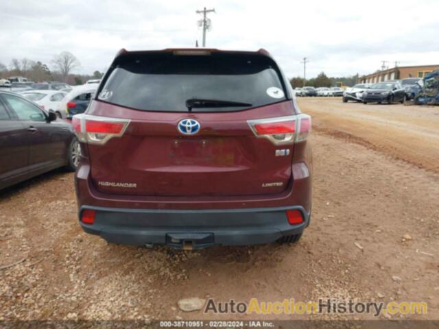 TOYOTA HIGHLANDER HYBRID LIMITED, 5TDDCRFH2FS008147