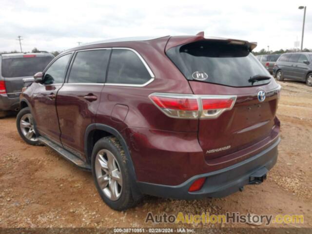 TOYOTA HIGHLANDER HYBRID LIMITED, 5TDDCRFH2FS008147