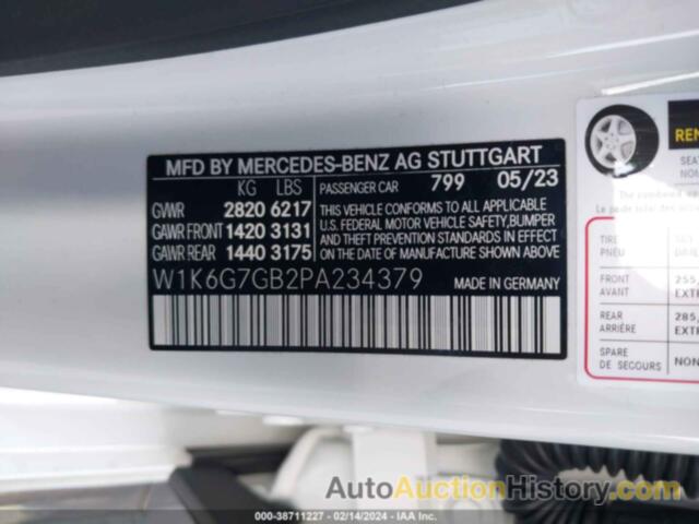 MERCEDES-BENZ S 580 4MATIC, W1K6G7GB2PA234379