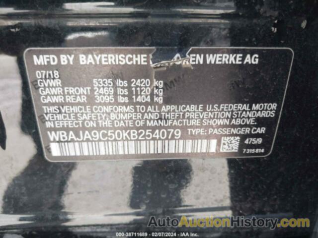 BMW 530E IPERFORMANCE, WBAJA9C50KB254079