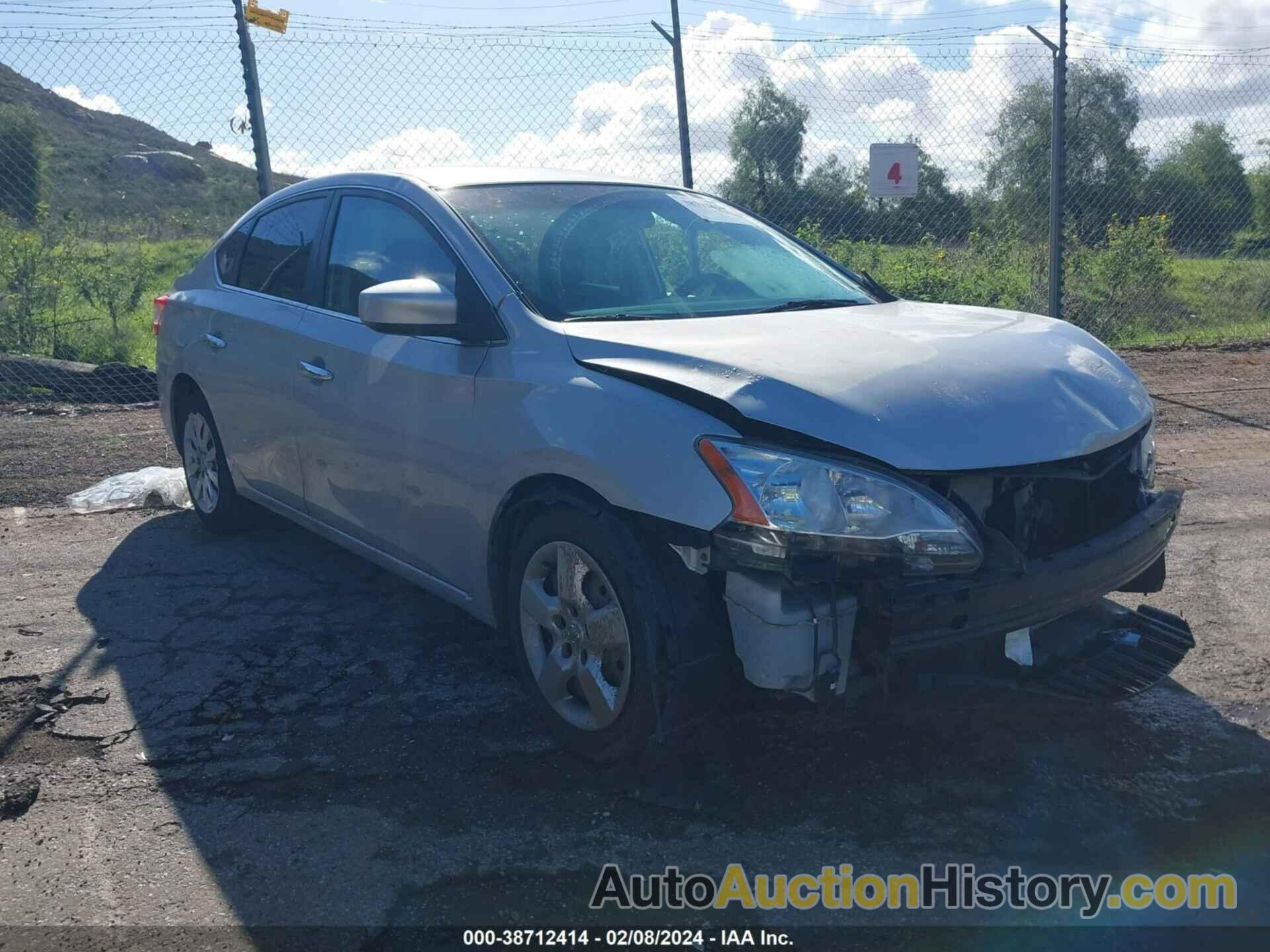 NISSAN SENTRA S, 3N1AB7APXEY216988