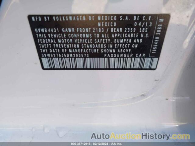 VOLKSWAGEN JETTA HYBRID SEL PREMIUM, 3VW637AJ5DM293573