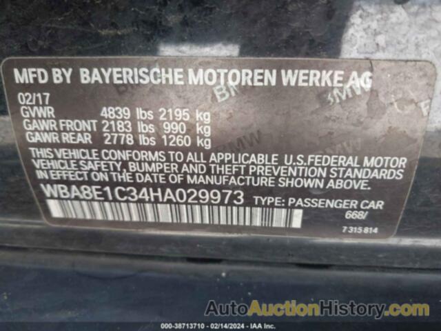 BMW 330E, WBA8E1C34HA029973