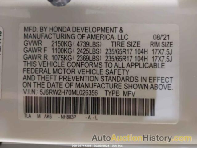 HONDA CR-V AWD SPECIAL EDITION, 5J6RW2H70ML026356