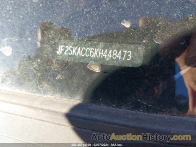 SUBARU FORESTER, JF2SKACC6KH448473