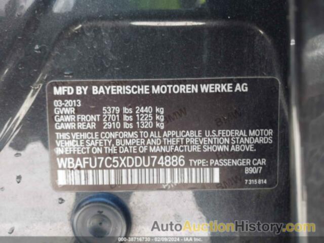 BMW 535I XDRIVE, WBAFU7C5XDDU74886