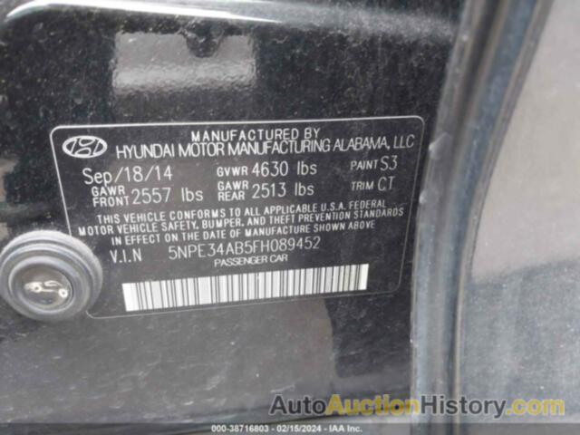 HYUNDAI SONATA SPORT 2.0T, 5NPE34AB5FH089452