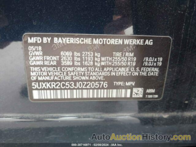 BMW X5 SDRIVE35I, 5UXKR2C53J0Z20576