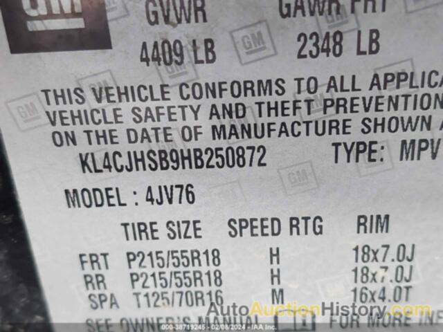 BUICK ENCORE PREMIUM, KL4CJHSB9HB250872