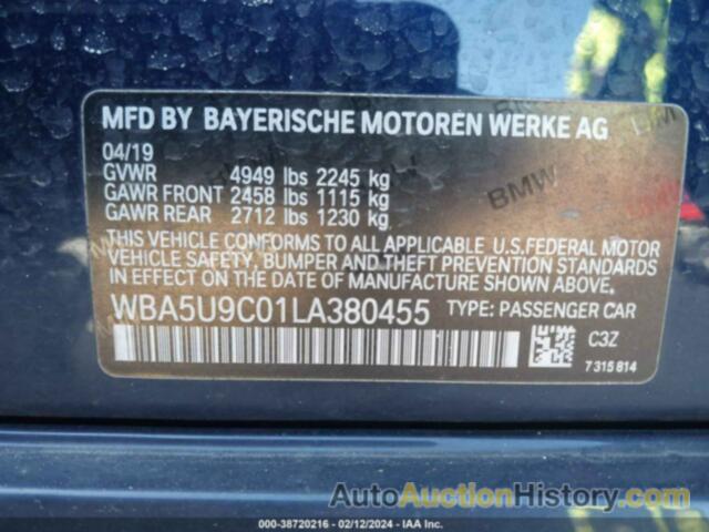 BMW 3 SERIES M340I XDRIVE, WBA5U9C01LA380455