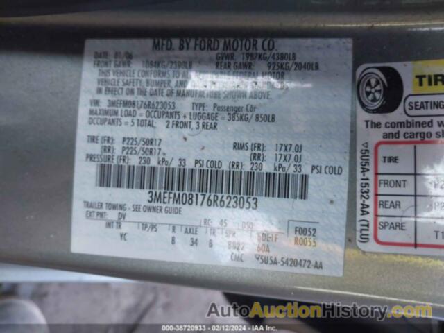 MERCURY MILAN PREMIER, 3MEFM08176R623053