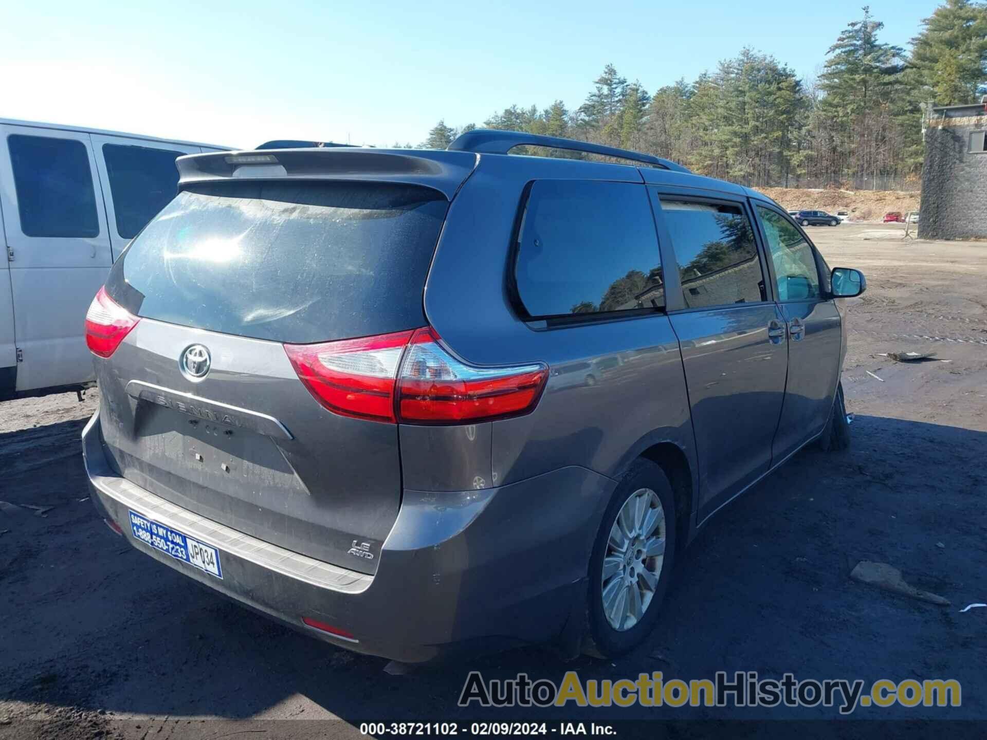 TOYOTA SIENNA LE 7 PASSENGER, 5TDJK3DC1FS123400