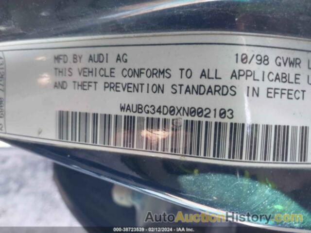 AUDI A8 QUATTRO, WAUBG34D0XN002103