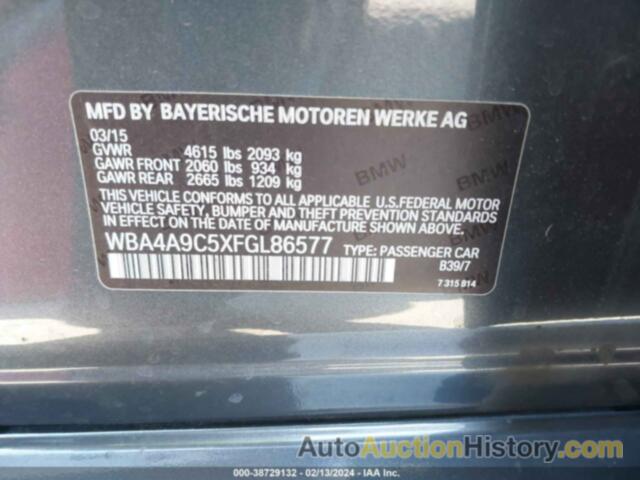 BMW 428 GRAN COUPE, WBA4A9C5XFGL86577
