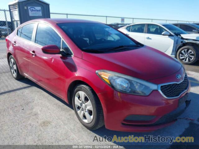 KIA FORTE LX, KNAFK4A61G5562403