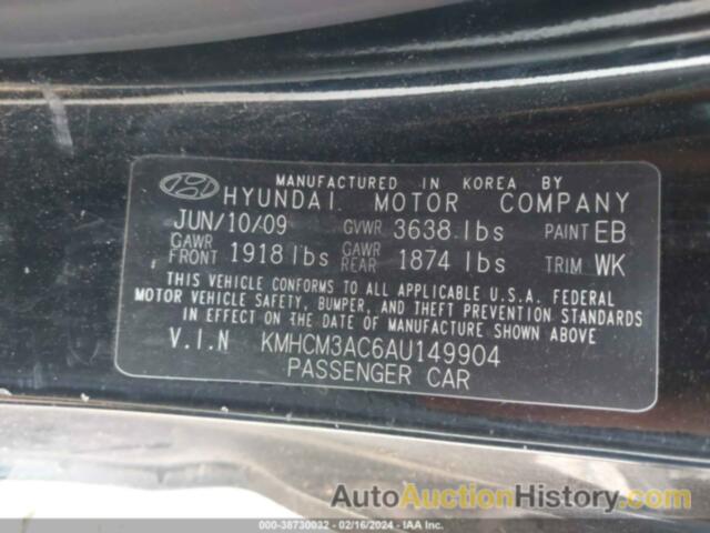 HYUNDAI ACCENT GS, KMHCM3AC6AU149904