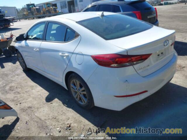 HYUNDAI ELANTRA SEL, 5NPD84LF6JH308487