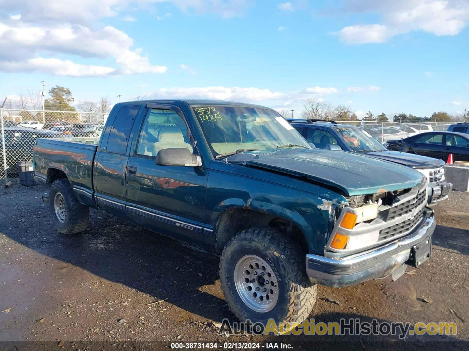 CHEVROLET K1500 FLEETSIDE, 2GCEK19RXW1131716