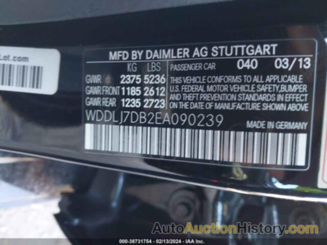 MERCEDES-BENZ CLS 550, WDDLJ7DB2EA090239