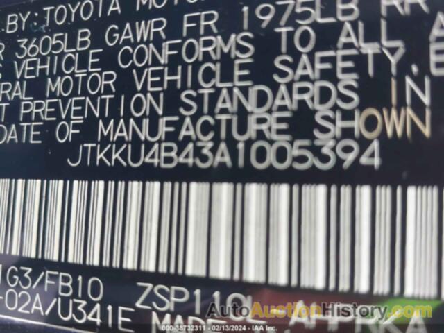 SCION XD, JTKKU4B43A1005394