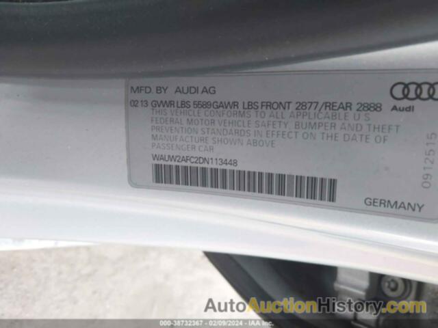 AUDI S7 4.0T PRESTIGE, WAUW2AFC2DN113448