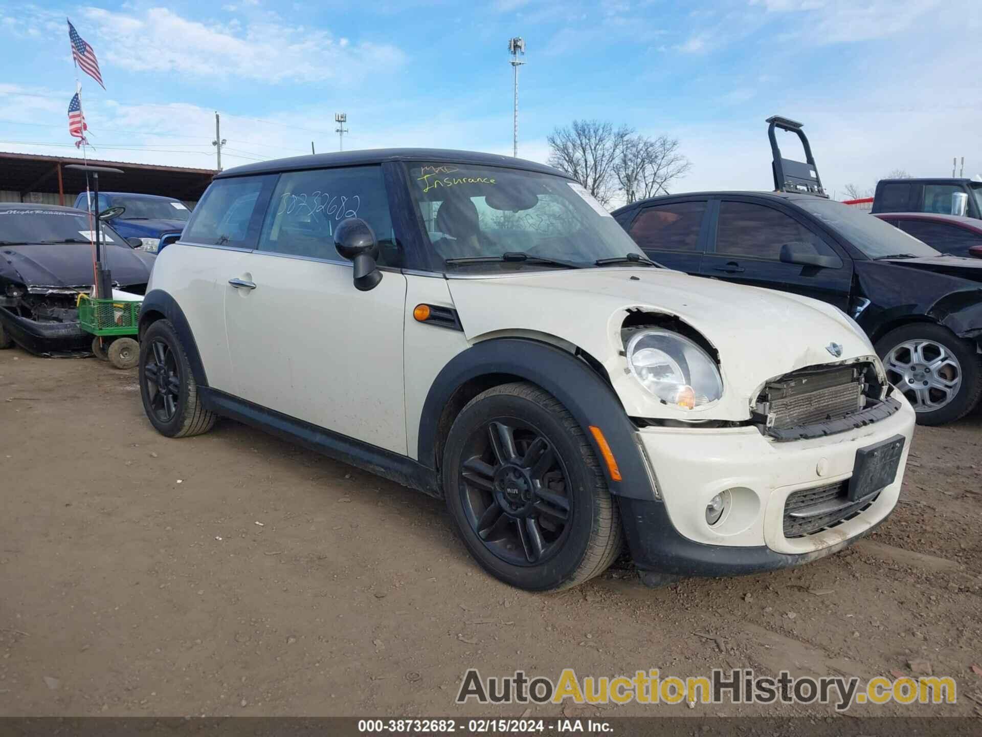 MINI COOPER, WMWSU3C58CT541903