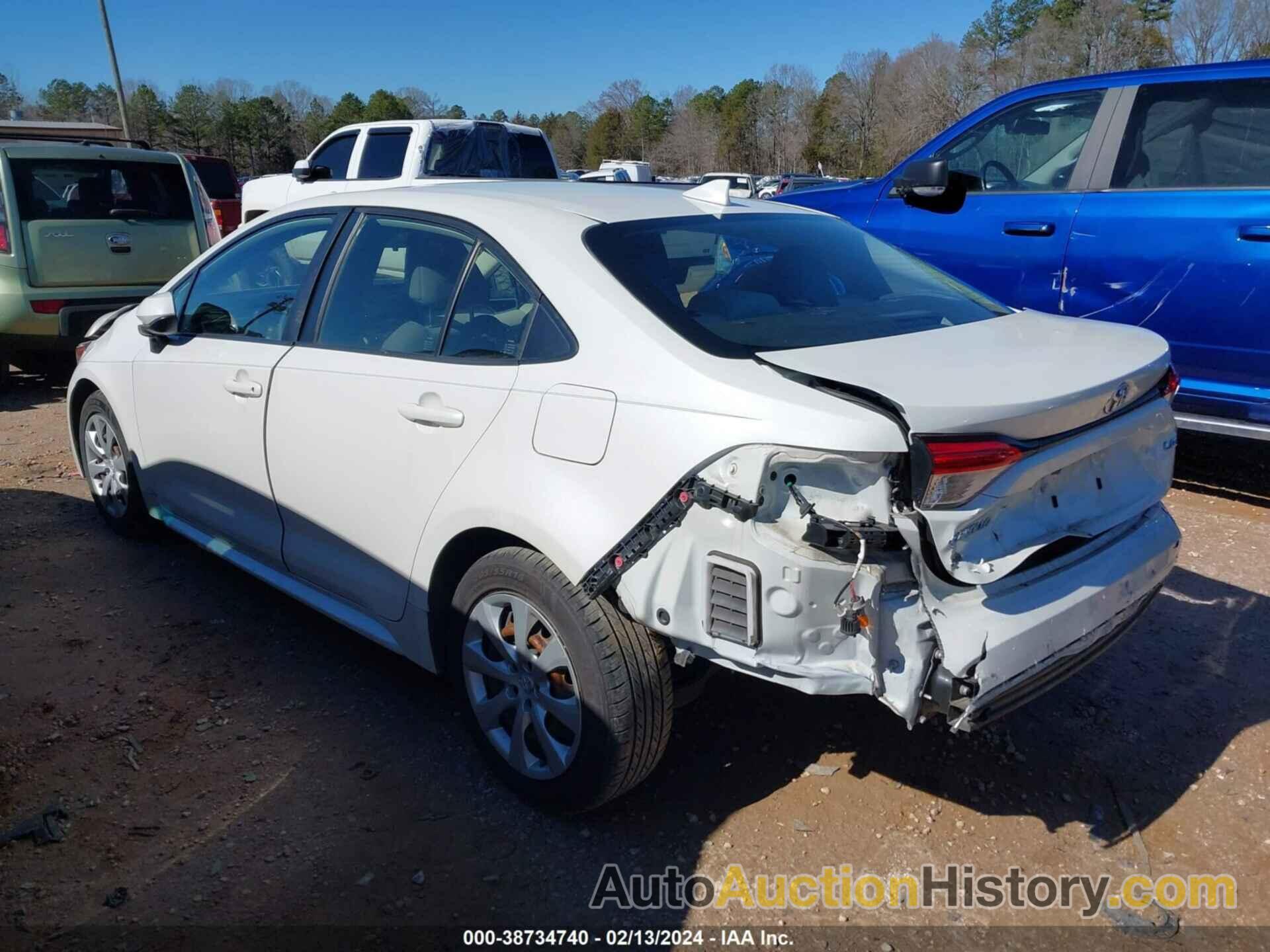 TOYOTA COROLLA LE, JTDEPRAE6LJ062761